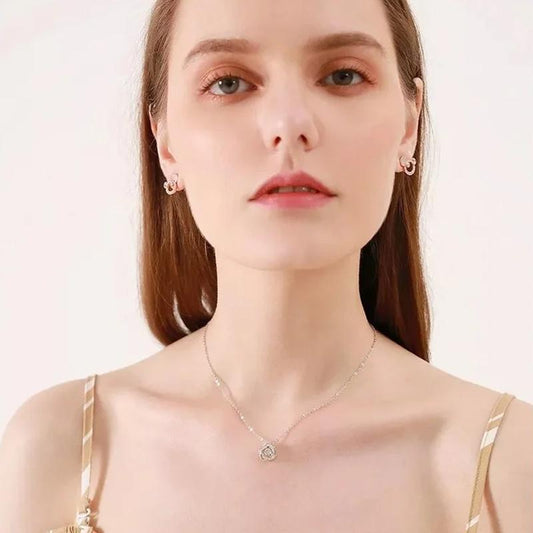 Dancing Heart Clavicle Necklace