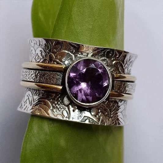 AuraGlow - Bohemian Crystal Meditation Ring